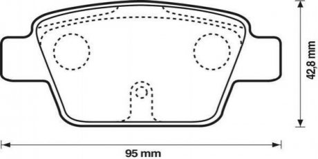FIAT Тормозные колодки задние STILO, BRAVO 1.2 16V-2.4 20V 01- Lancia Delta Jurid 573105J