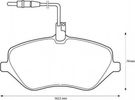 PEUGEOT Тормозные колодки передн.407 04- Citroen C5, Peugeot 407, Citroen C6 Jurid 573131J