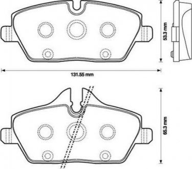 Купити BMW Гальмівні колодки передні.1 E87 04-,Moni Cooper,One,Clubman Mini Cooper, Clubman, BMW E82, E81, E88, E87 Jurid 573137J (фото1) підбір по VIN коду, ціна 1270 грн.