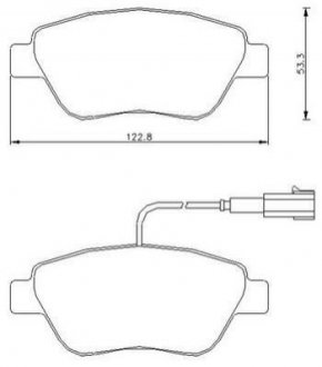 Колодки гальмівні дискові Fiat 500 Jurid 573164J