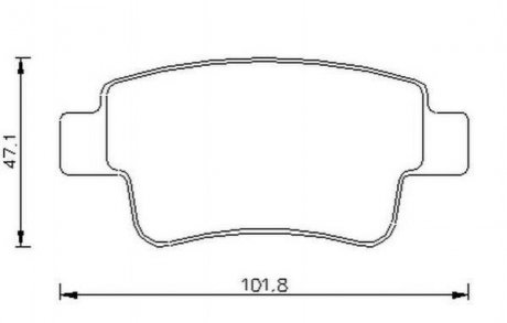 FIAT Тормозные колодки задн.Grande Punto 05- Fiat Grande Punto, Opel Corsa, Fiat Punto Jurid 573166J