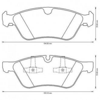 Купить DB Тормозные колодки передн.ML W164, R251 Mercedes W251, GL-Class, W211, S211, M-Class, G-Class Jurid 573175J (фото1) подбор по VIN коду, цена 1681 грн.