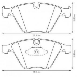 Купить BMW Тормозные колодки передн.3 E90,X1 E84 05- BMW E91, X1, E90, E92, E93 Jurid 573181J (фото1) подбор по VIN коду, цена 1921 грн.