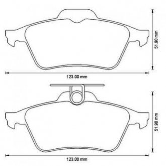 FORD Тормозные колодки диск.задн.(с электронным стоян.тормозом) Focus II,Mazda 3,Vectra C,Citroen C5 III 08-,Peugeot,Renault Jurid 573186J