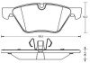 Купити BMW гальмівні колодки перед. 1-serie E87/88, 3-serie E90/91 BMW E90, E91, E92, E93, E81, E82, E88, E87 Jurid 573187J (фото1) підбір по VIN коду, ціна 1394 грн.