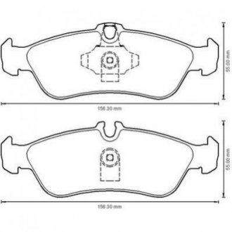 Купить DB Тормозные колодки задн.(сист. ATE) Sprinter 95- VW LT35 97- Mercedes G-Class, W901, W902, W903, Volkswagen LT, Mercedes W904, W909 Jurid 573191J (фото1) подбор по VIN коду, цена 1135 грн.