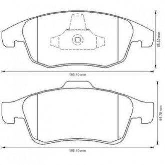 Купити CITROEN Колодки гальм..Berlingo 08-,C4 II,C4 PicassoPeugeot Partner 08- Citroen C4, Peugeot 5008, Citroen DS4, Berlingo, Peugeot Partner, Citroen DS5 Jurid 573192JC (фото1) підбір по VIN коду, ціна 1746 грн.