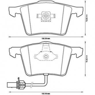 VW Тормозные колодки перед. AUDI A4,6,8 04- Volkswagen Phaeton, Audi A8, A6 Jurid 573196J