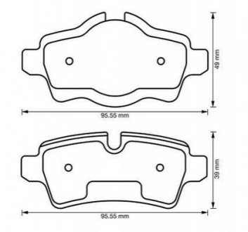 Купить Тормозные колодки задн. MINI 06- Mini Cooper, Clubman Jurid 573200J (фото1) подбор по VIN коду, цена 1158 грн.