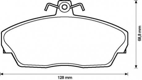 LANDROVER тормозные колодки передние.Freelander 98- Jurid 573203J