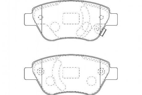 Купить OPEL Тормозные колодки передн.Corsa D 06 - Opel Corsa Jurid 573204D (фото1) подбор по VIN коду, цена 654 грн.