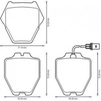 Купити Гальмівні колодки перед. (З пр. датч.) AUDI A6/S6 97-05 VW Passat 00-05, Phaeton 02- Audi A8, A6 Jurid 573208J (фото1) підбір по VIN коду, ціна 1935 грн.