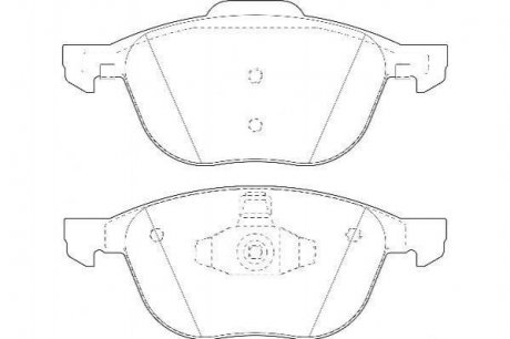 Купити Колодки гальмівні дискові Ford Kuga, Mazda 5, Volvo C30, C70, Mazda 3, Volvo S40, V50, Ford C-Max, Focus, Volvo V40, Ford Ecosport Jurid 573209D (фото1) підбір по VIN коду, ціна 728 грн.