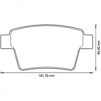 Купити FORD Гальмівні колодки задні.Mondeo III 04-,Jaguar X-Type 04- Ford Mondeo, Jaguar X-type Jurid 573218J (фото1) підбір по VIN коду, ціна 919 грн.