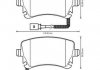 Купить VW Тормозные колодки задн.с датчиками! Audi A4/A6/A8 04-T5 Volkswagen Phaeton Jurid 573225J (фото1) подбор по VIN коду, цена 1687 грн.