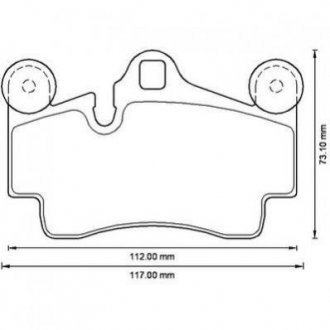 Купить VW Тормозные колодки задн. Audi Q7 3.0TDI 4.2TDI 6.0TDI Audi Q7, Porsche Cayenne, Volkswagen Touareg Jurid 573227J (фото1) подбор по VIN коду, цена 1480 грн.