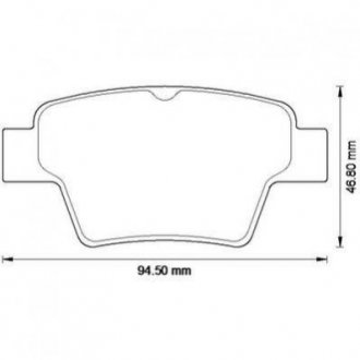 CITROEN Тормозные колодки задн.C4,Peugeot 307 (сист.BOSCH) Jurid 573235J