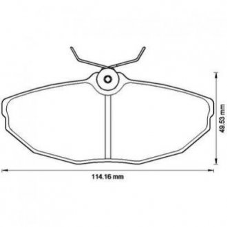 Тормозные колодки задн. Jaguar S-Type 02- Jurid 573237J