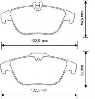 Купити DB Гальмівні колодки задні.W204 07- Mercedes S204, W204, C204, C124, C207, C238, A124, A207, A238, GLK-Class Jurid 573248J (фото1) підбір по VIN коду, ціна 1250 грн.