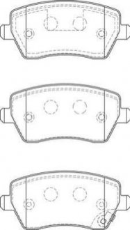 Гальмівні колодки пер. NISSAN Micra, Note 03- RENAULT Clio, Kangoo 1.5DCI Jurid 573255J