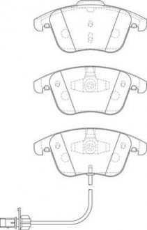 Купити VW Гальмівні колодки передні.Audi A4/5 07- Audi A5, A4 Jurid 573258JC (фото1) підбір по VIN коду, ціна 1641 грн.