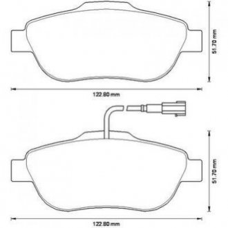 FIAT Колодки тормозные передн.Panda 03-,500,Ford Ka 08- Fiat 500 Jurid 573266J