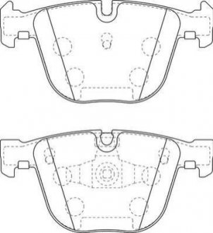 BMW Тормозные колодки задн.5 Gran Turismo F07,7 F01-04 08- Jurid 573271J