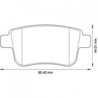 RENAULT Гальмівні колодки задні.Kangoo 08 - Jurid 573272J