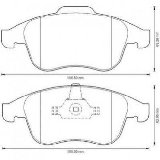 Купить RENAULT Тормозные колодки передн.Laguna 08- Renault Latitude, Laguna Jurid 573273J (фото1) подбор по VIN коду, цена 1598 грн.