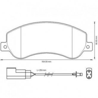 FORD Тормозные колодки передние Transit 06-, VW AMAROK 10- Jurid 573275J