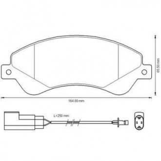 Купить Колодки тормозные дисковые Ford Transit Jurid 573276J (фото1) подбор по VIN коду, цена 1693 грн.