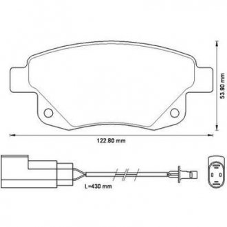 FORD Тормозные колодки задние.Transit 06- Jurid 573277J