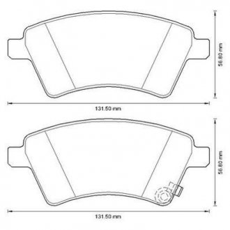 SUZUKI тормозные колодки передние. SX4,Fiat Sedici 06- Jurid 573288J