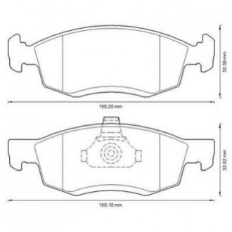 RENAULT Тормозные колодки передн. Logan,Duster Jurid 573295J