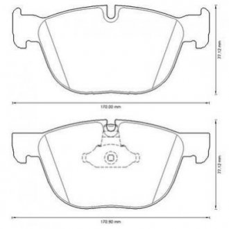 Купить BMW Тормозные колодки передн.X5 E70 07-,F15,85 13-,X 6 E71 08-,F16,86 14- BMW X5, X6 Jurid 573300J (фото1) подбор по VIN коду, цена 1802 грн.