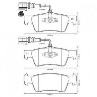 Купить VW Тормозные колодки задн.Touareg 02- Porsche Cayenne, Volkswagen Touareg Jurid 573301J (фото1) подбор по VIN коду, цена 1742 грн.