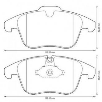 CITROEN Тормозные колодки передн C5 III 08-,Peugeot 407 04-,508 10- Jurid 573311J