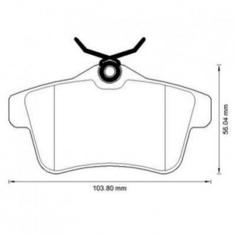 Тормозные колодки зад. CITROEN C4, DS4, DS5 Jurid 573315J