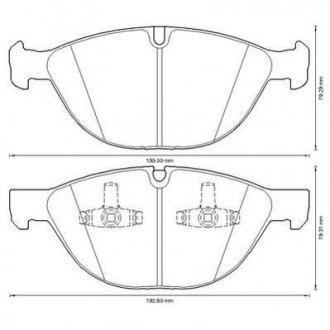 BMW Тормозные колодки пер X5/X6 E70/E71 Jurid 573317J