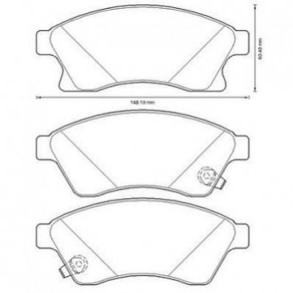 Купить CHEVROLET Тормозные колодки передн.Aveo,Cruze,Opel Astra J 09- Opel Astra, Chevrolet Cruze, Aveo Jurid 573332J (фото1) подбор по VIN коду, цена 1391 грн.