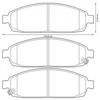 Купить JEEP Тормозные колодки передн.Grand Cherokee 05- Jeep Grand Cherokee Jurid 573340J (фото1) подбор по VIN коду, цена 1856 грн.