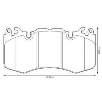 Купить Передние тормозние колодки Land Rover Range Rover, Discovery Jurid 573343J (фото1) подбор по VIN коду, цена 2134 грн.