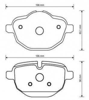 Купить BMW Тормозные колодки задн.5 F10, X3 10- BMW F10, X3, F11, i8, X4, G11, G30, G31, G32, X5 Jurid 573352J (фото1) подбор по VIN коду, цена 1492 грн.