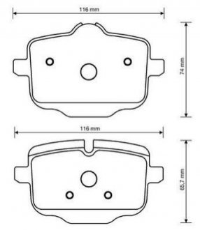 BMW Тормозн.колодки задн.F10 530d-550,Touring 518d-550,6 Gran Coupe F06 Jurid 573353J