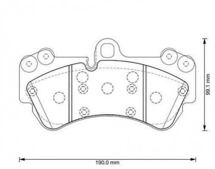 Купить Тормозные колодки передние VW TOUAREG 4.2 02- Volkswagen Touareg, Porsche Cayenne Jurid 573376J (фото1) подбор по VIN коду, цена 2258 грн.