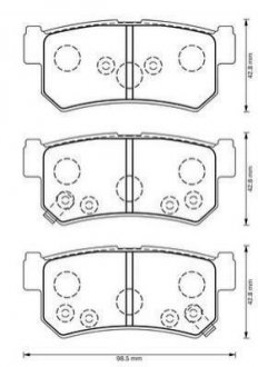 Купить SSANGYONG Тормозн.колодки задн.Rexton,Kyron,Actyon SsangYong Kyron, Korando, Rexton, Actyon Jurid 573377J (фото1) подбор по VIN коду, цена 983 грн.