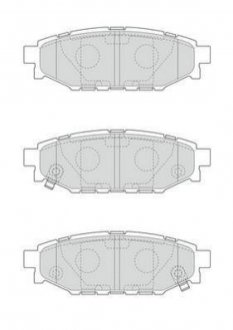 SUBARU Тормозные колодки задн. Forester,Impreza,Legacy,Outback Jurid 573380J