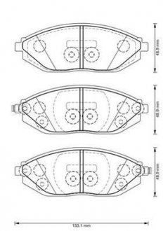 Купить CHEVROLET тормозные колодки передние.Spark 10- Jurid 573385J (фото1) подбор по VIN коду, цена 1064 грн.