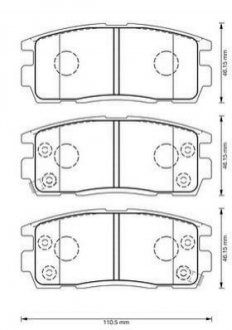 Купить Тормозные колодки задн. CHEVROLE CAPTIVA Chevrolet Captiva Jurid 573386J (фото1) подбор по VIN коду, цена 1294 грн.