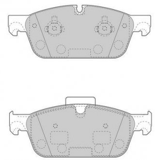 Колодки гальмівні дискові Mercedes M-Class, GL-Class, GLE-Class, GLS-Class Jurid 573448J